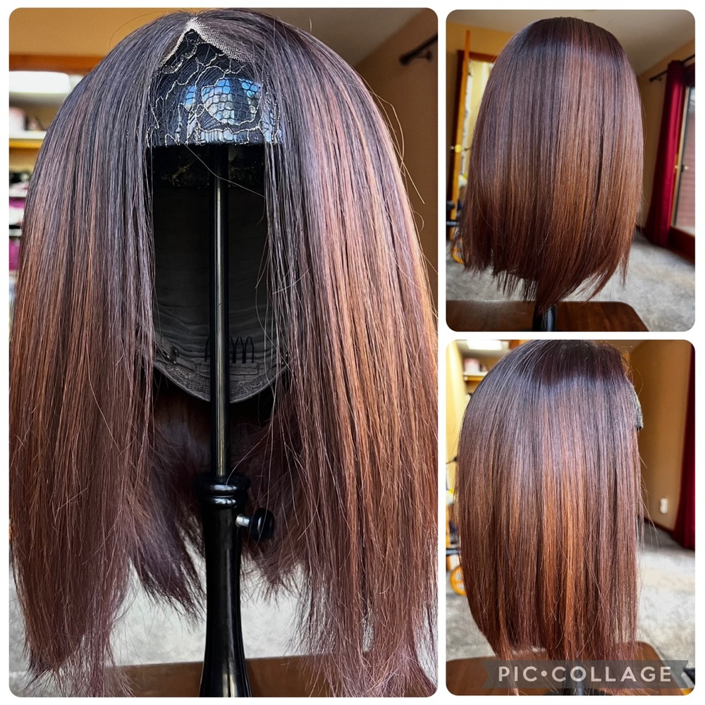 Sleek Chestnut Brown Women's Wig